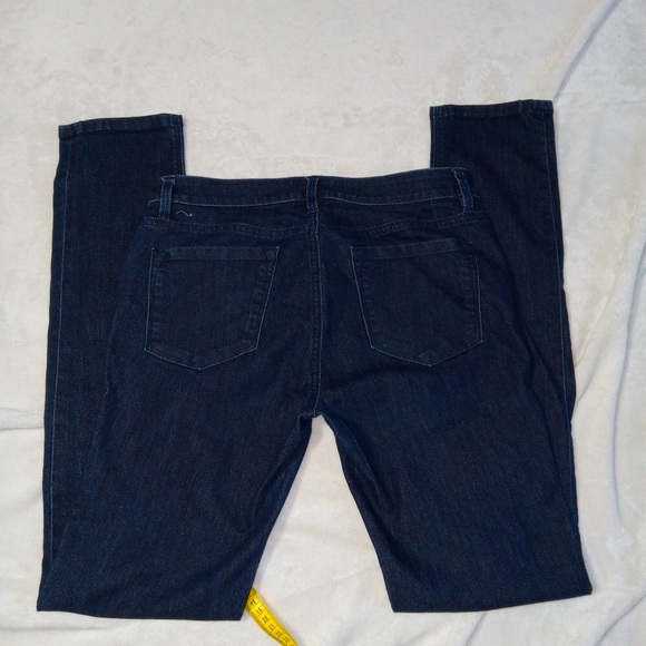 Ann Taylor LOFT Like New Modern Skinny Dark Denim Jeans 29/8TALL - Picture 2 of 9